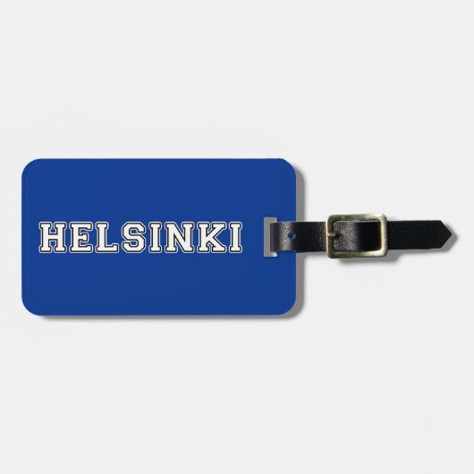 Étiquette À Bagage Helsinki Finlande (Devant horizontal)