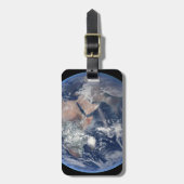 Étiquette À Bagage Hémisphère Est Sur La Planète Terre. (Devant Vertical)