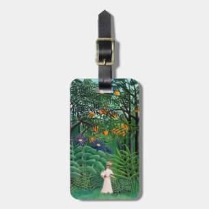 Étiquette À Bagage Henri Rousseau - Femme marchant dans une forêt exo