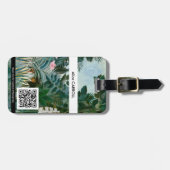 Étiquette À Bagage Henri Rousseau - La Jungle Equatoriale - Code QR (Devant horizontal)