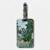 Étiquette À Bagage Henri Rousseau - La Jungle Equatoriale - Code QR (Dos Vertical)