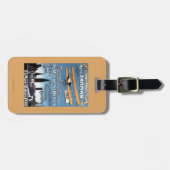 Étiquette À Bagage Henry Farman pilote l'affiche de promo d'homme de (Devant horizontal)