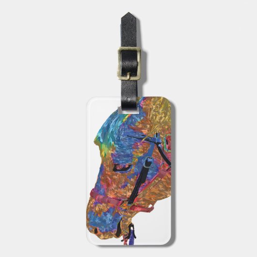 Étiquette À Bagage Héra le Cheval (Devant Vertical)