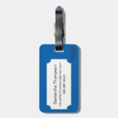 Étiquette À Bagage Héraldique (Dos Vertical)