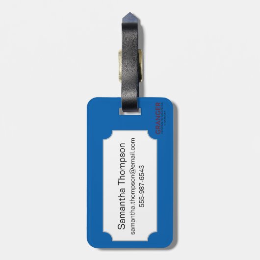 Étiquette À Bagage Héraldique (Dos Vertical)