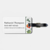 Étiquette À Bagage Hérbologie magique HOGWARTS™ Maisons Motif (Dos horizontal)