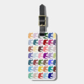 Étiquette À Bagage Herd coloré (Devant Vertical)