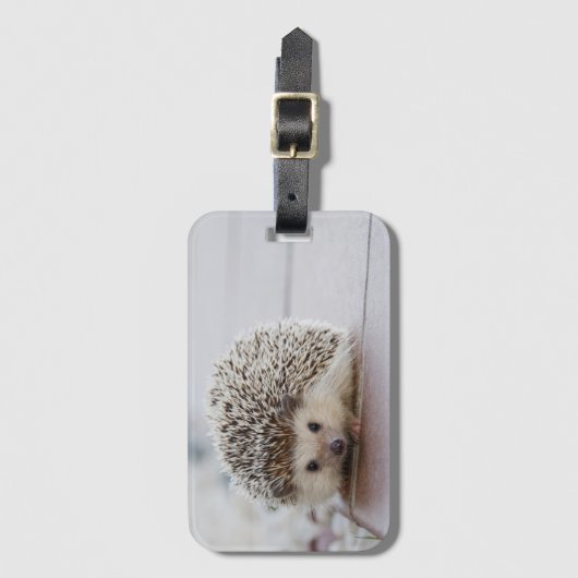 Étiquette À Bagage Hérisson (Devant Vertical)
