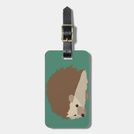 Étiquette À Bagage Hérisson (Devant Vertical)