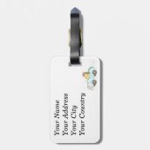 Étiquette À Bagage Hérisson de roadster (Dos Vertical)