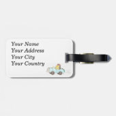 Étiquette À Bagage Hérisson de roadster (Dos horizontal)