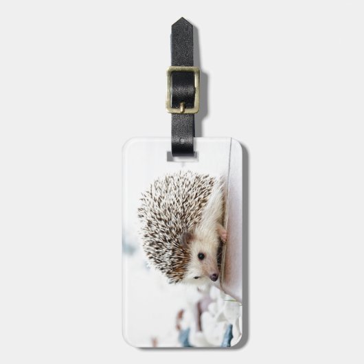 Étiquette À Bagage Hérisson mignon (Devant Vertical)