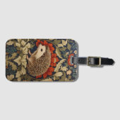 Étiquette À Bagage Hérisson Woodland William Morris Inspiré (Devant Horizontal)