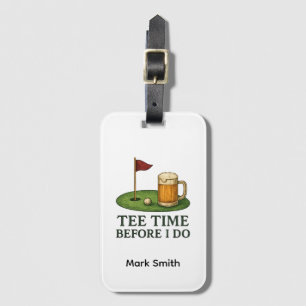 Étiquette À Bagage Heure de départ au golf avant que je ne dise oui à