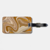 Étiquette À Bagage Heure de la bière Abstraite (Dos horizontal)