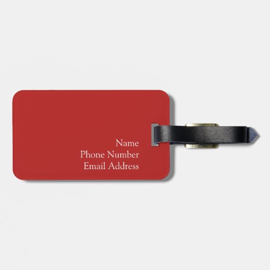 Étiquette À Bagage Heure de projection du film ! (Dos horizontal)