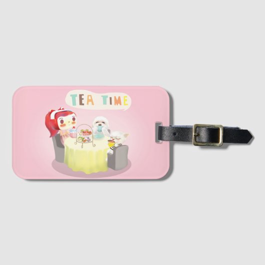Étiquette À Bagage Heure du thé (Devant Horizontal)