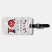 Étiquette À Bagage Heure Du Thé 2 (Devant horizontal)