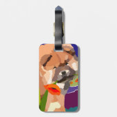 Étiquette À Bagage HEURE POUR L'ÉTIQUETTE de bagage de bouffe de (Dos Vertical)