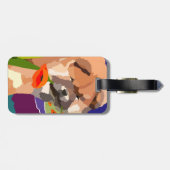 Étiquette À Bagage HEURE POUR L'ÉTIQUETTE de bagage de bouffe de (Dos horizontal)