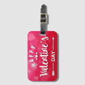 Étiquette À Bagage Heureuse Sainte-Valentin (Devant Vertical)