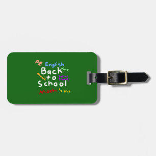 Étiquette À Bagage HI54EDU de nouveau à l'école