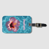 Étiquette À Bagage Hibiscus été (Devant Horizontal)
