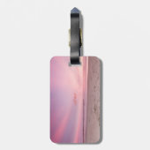 Étiquette À Bagage Hibiscus hawaïens de Sunset Beach Tropical (Dos Vertical)