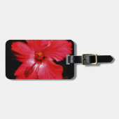Étiquette À Bagage Hibiscus rouge (Devant horizontal)