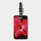 Étiquette À Bagage Hibiscus rouge (Devant Vertical)