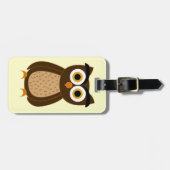 Étiquette À Bagage Hibou (Devant horizontal)