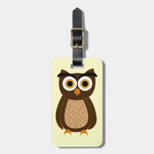 Étiquette À Bagage Hibou