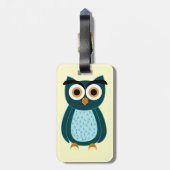 Étiquette À Bagage Hibou (Dos Vertical)