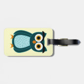 Étiquette À Bagage Hibou (Dos horizontal)