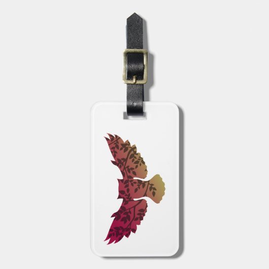 Étiquette À Bagage Hibou (Devant Vertical)