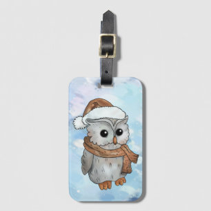 Étiquette À Bagage Hibou