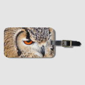 ÉTIQUETTE À BAGAGE HIBOU (Devant Horizontal)