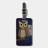 Étiquette À Bagage Hibou (Devant Vertical)