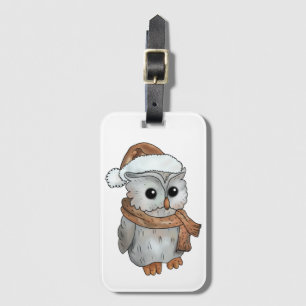 Étiquette À Bagage Hibou 