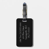 Étiquette À Bagage Hibou (Dos Vertical)