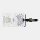 Étiquette À Bagage Hibou Dans La Teacup (Dos horizontal)