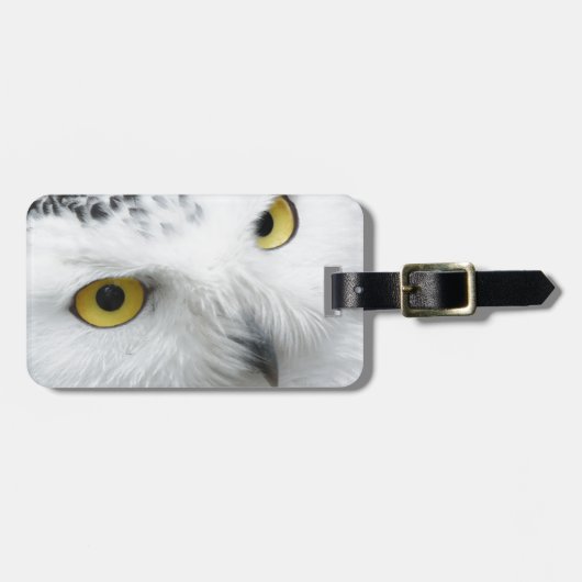 Étiquette À Bagage Hibou de Milou (Devant horizontal)