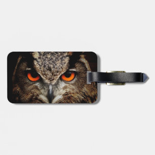 Étiquette À Bagage Hibou grand-duc