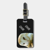 Étiquette À Bagage Hibou qui qui (Devant Vertical)