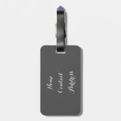 Étiquette À Bagage Hibou urbain (Dos Vertical)