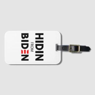 Étiquette À Bagage HIDEN DE BIDEN drôle mème politique Joe Campagne