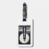 Étiquette À Bagage Highland Lighthouse Massachusetts Moon (Dos Vertical)