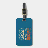 Étiquette À Bagage Hike The Allegheny Mountains Sunburst (Devant Vertical)