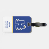 Étiquette À Bagage Hilbert College H (Dos horizontal)