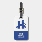 Étiquette À Bagage Hilbert College H (Devant Vertical)